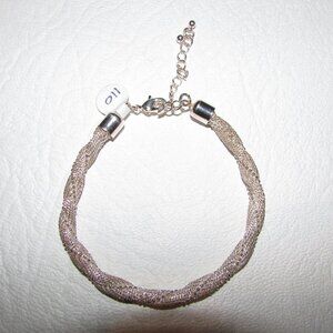 Silver Twisted Mesh Bracelet - NEW